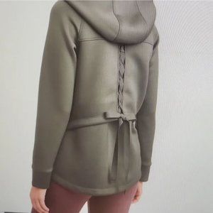 Avia Flex Tech scuba hoodie jacket, Lace up back - size medium